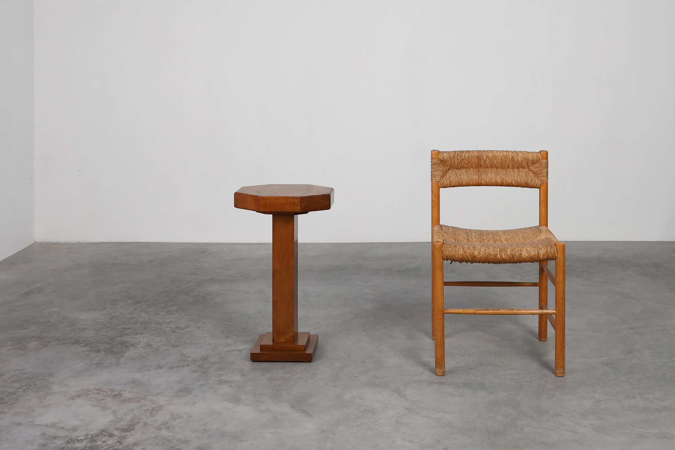 Art Deco Side Table with Drawers & Integrated Ashtray, France 1925thumbnail